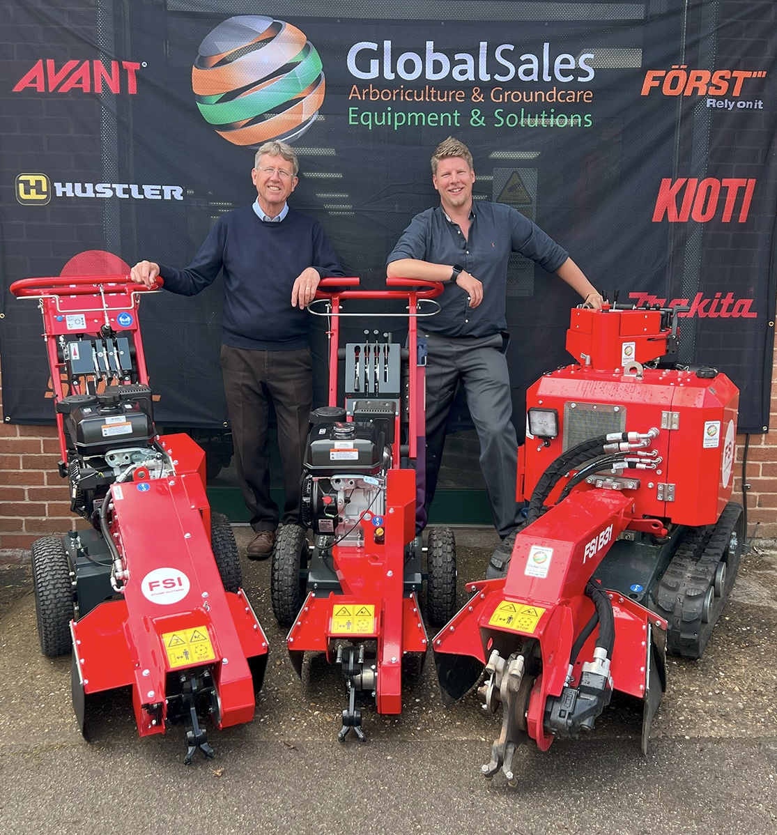 Rod and Elliot Townsend with FSI Stumpgrinder machines